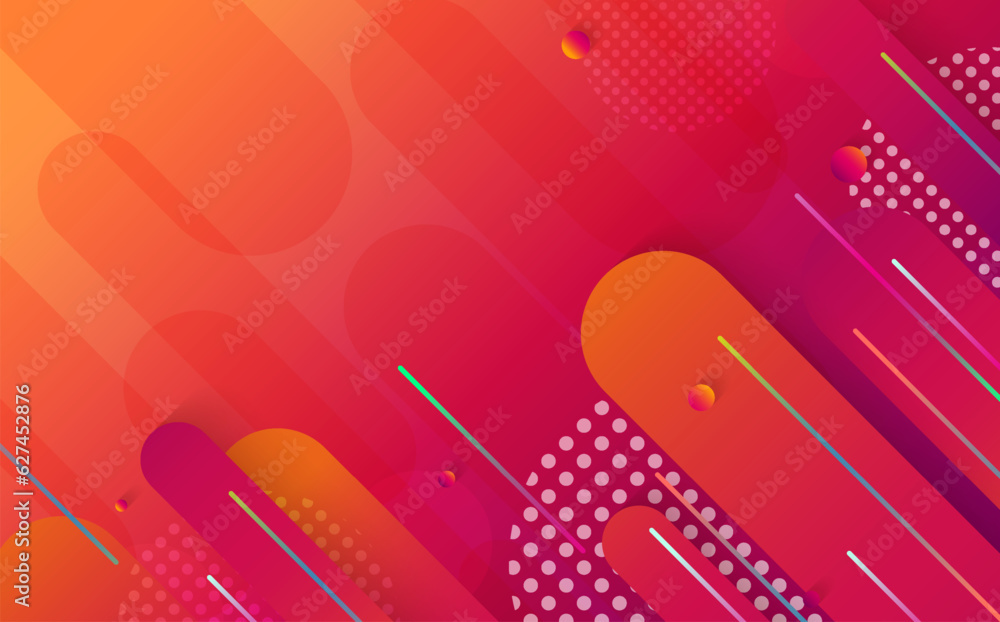 Poster abstract gradient template design of futuristic artwork decorative. overlapping style for webpage ba