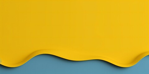 Yellow and blue waves background with copy space