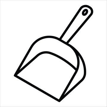 recommend clip art: dustpan icon vector design template