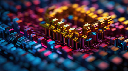 Fototapeta premium Digital Color Background for presentation