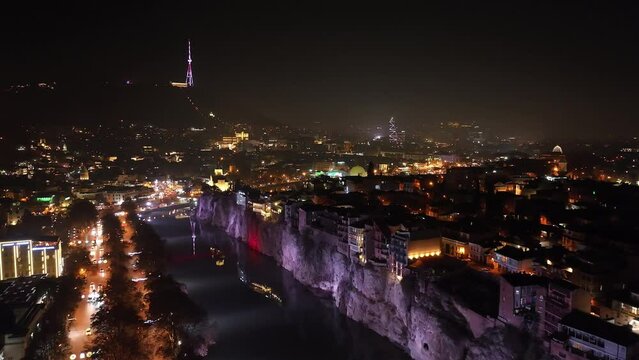 Aerial view of Old Tbilisi. Georgia