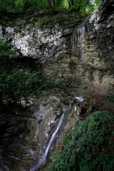 waterfall Slap nad Bino skalo in Slovenia