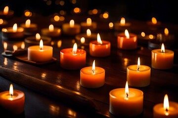 candles in the dark