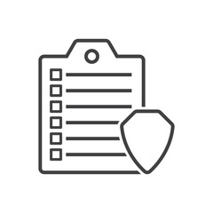 Insurance Security Icon - Agreement Protection Icon