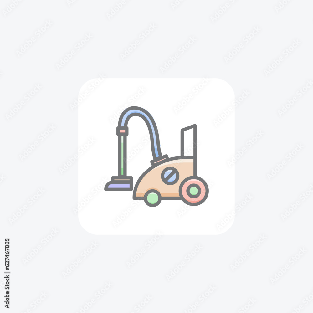 Wall mural vaccum cleaner, cleaning, appliance vector awesome icon