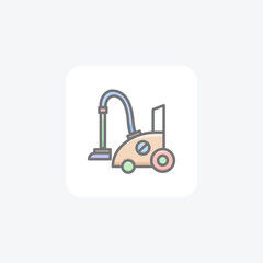 Vaccum Cleaner, Cleaning, Appliance Vector Awesome Icon