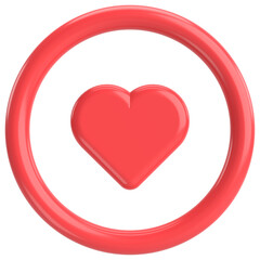 Like button. Like icon. 3D illustration.