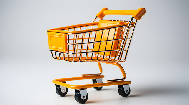 yellow shopping cart Generative AI