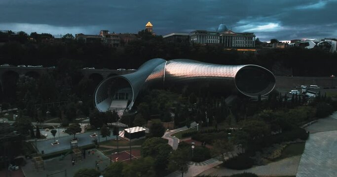 Rike concert hall Tbilisi drone