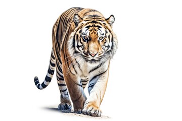 tiger isolated on white background