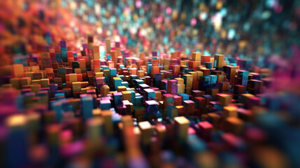 Fototapeta premium Digital Color Background for presentation
