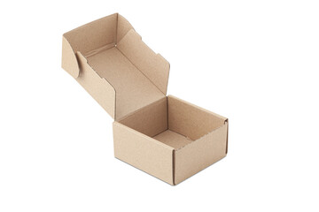 Cardboard box isolated on a transparent background