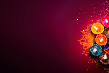 
Diwali Card Banners Copy Space Wishing ideas Diwali Celebration Diwali Images made with AI Generated
