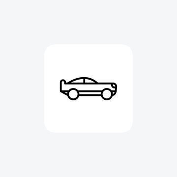 Car, Travel, Vehicle Vector Line Icon