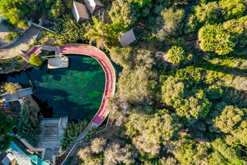 Vista aerea del Oasis de Pica en la región de Tarapacá, Chile