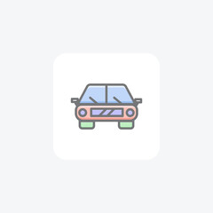 Car, Automobile, Transport Vector Awesome Fill Icon
