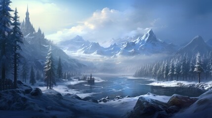 Stunning Winter Game Art