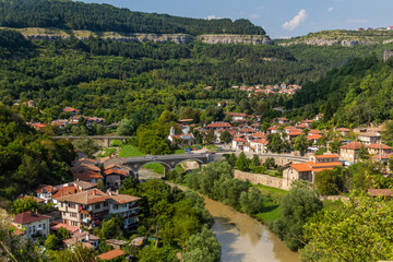 Fototapeta na wymiar View of Veliko Tarnovo town, Bulgaria