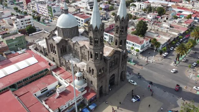 aereal view of cathedral tlaxcala 2