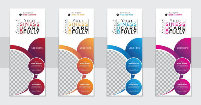 
Vector Roll up stand banner for corporate business marketing and advertising 2023 and 2024.
