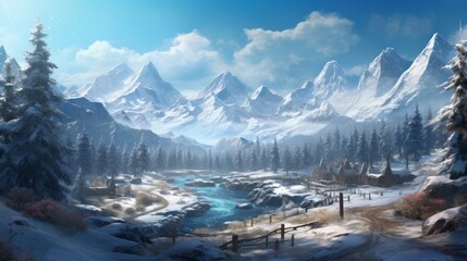Amazing Winter Game Art