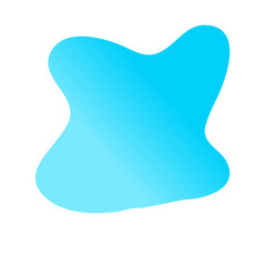 Blue Blob Gradient Shape