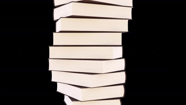 Stack Of Books with transparent (alpha) background