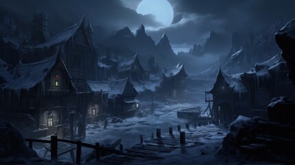 Obraz premium Amazing Winter Style Game Artwork
