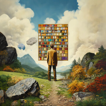 "Books Take Flight: The Enchanting Flying Library