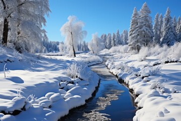 Winter Wonderland visualized on a professional Stockphoto