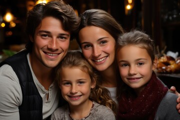 Christmas With the Family visualized on a professional Stockphoto