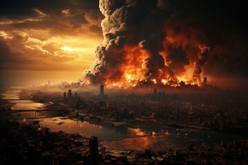 Apocalypse visualized on a professional Stockphoto