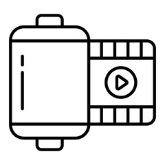 Camera Roll Line Icon