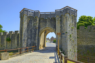 City walls in Provins, France, UNESCO World Heritage Site