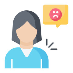 Negative Review Flat Icon