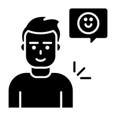 Good User Feedback Glyph Icon