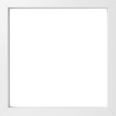 Obraz premium Frame with blank white background. Mockup for design