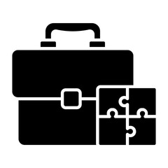 Business Solution Glyph Icon