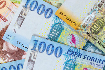 HUF cash of Hungarian forints, a different value currency.