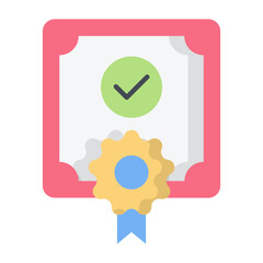 Certificate Flat Icon