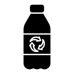 Renewable Bottle Glyph Icon