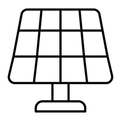 Solar Energy Line Icon