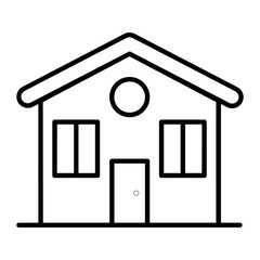 Farmhouse Line Icon