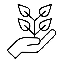 Eco Saving Line Icon