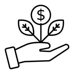 Investments Line Icon