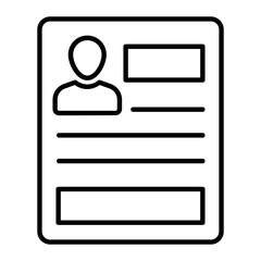 Resume Line Icon