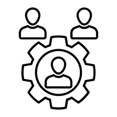 Team work Line Icon