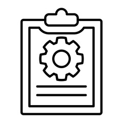 Project Management Line Icon