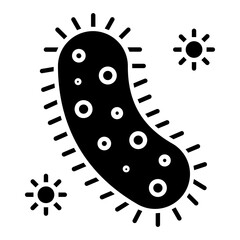 Bacteria And Virus Glyph Icon