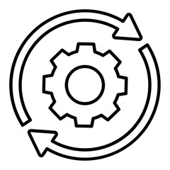 Process Line Icon